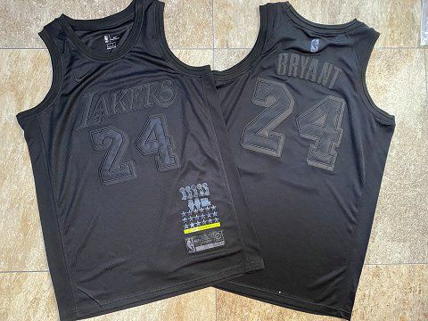 Men Los Angeles Lakers #24 Bryant Black MVP honor embroidered NBA Jerseys->los angeles lakers->NBA Jersey